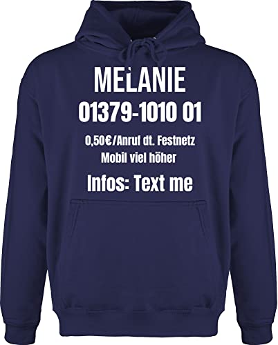 Hoodie Herren Pullover Männer - Karneval Fasching - Dschungel Camp Outfit Dschungelcamp Kostüm I Ich bin ein Star holt mich hier raus Kostüm - L - Navy Blau - karnevals jungle faschings damen von Geschenk mit Namen personalisiert by Shirtracer