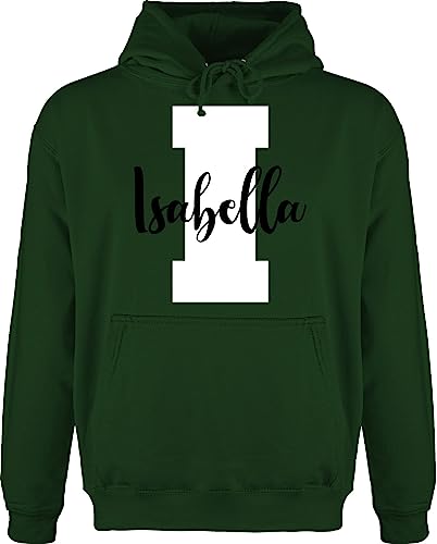 Hoodie Herren Pullover Männer - Anfangsbuchstabe mit Name - Personalisiert Initialen Buchstabe mit Namen Bedrucken Custom GIF Persönliche Geschenkidee Geschenk - M - Dunkelgrün von Geschenk mit Namen personalisiert by Shirtracer