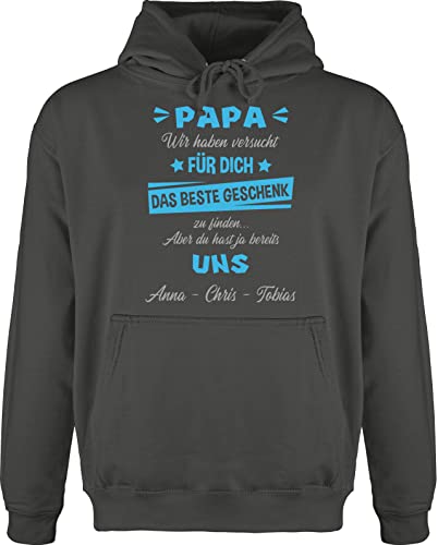 Hoodie Herren Pullover Männer - zum - Papa wir haben versucht Finden I Vatertagsgeschenk Papa Geschenk Vatertag - 3XL - Anthrazit - Hoody vaeter Geschenke Vater Hoodie Herren Pullover Männer - zum - Papa wir haben versucht Finden I Vatertagsgeschenk Papa Geschenk Vatertag - 3XL - Anthrazit - Hoody vaeter Geschenke Vater von Geschenk mit Namen personalisiert by Shirtracer