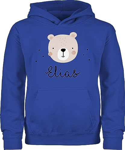 Kinder Hoodie Jungen Mädchen - Süßer Heller Bär Bärenmotiv Bären Bear - 152 (12/13 Jahre) - Royalblau - Teddy bärchen Pullover und Geschenke Kind personalisierte von Geschenk mit Namen personalisiert by Shirtracer