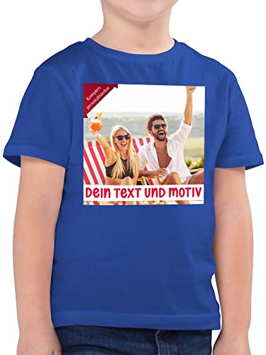 Kinder T-Shirt Jungen - Bild - Eigenem Foto Geschenk - 164 (14/15 Jahre) - Royalblau - Tshirt Bedrucken t- Shirt selbst designen selber Machen t beschriften Bilder drucker Shirts Text und von Geschenk mit Namen personalisiert by Shirtracer