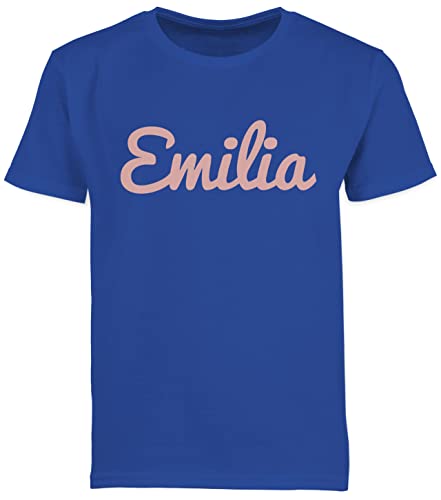 Kinder T-Shirt Jungen - für Name - Dein Text - Schriftzug - 116 (5/6 Jahre) - Royalblau - Tshirt weiß Shirts selbst gestalten personalisiertes personalisierte Shirt nur namens-Shirt tischert von Geschenk mit Namen personalisiert by Shirtracer