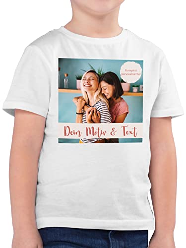 Kinder T-Shirt Jungen - eigenem - Foto Bild - 164 (14/15 Jahre) - Weiß - Tshirt zum Bedrucken selbst Fotos und Text eigenes Aufdruck t-Shirts selber Bedruckte einem beschriften individuelle von Geschenk mit Namen personalisiert by Shirtracer