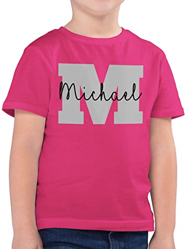 Kinder T-Shirt Jungen - Individuelles Anfangsbuchstabe für Junge - Anfangsbuchstaben Name - Persönliches Geschenk Personalisiert mit Namen Bedrucken Initialen Personalisierte Custom Buchstabe von Geschenk mit Namen personalisiert by Shirtracer