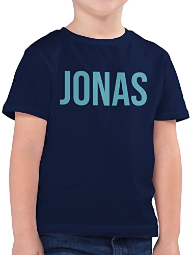 Kinder T-Shirt Jungen - für - Dein Name in Bunt - 128 (7/8 Jahre) - Dunkelblau - namens Tshirt Junge einem personalisiertes personalisierte Kindershirt Shirt eigenem t Shirts Baumwolle kindershirts von Geschenk mit Namen personalisiert by Shirtracer