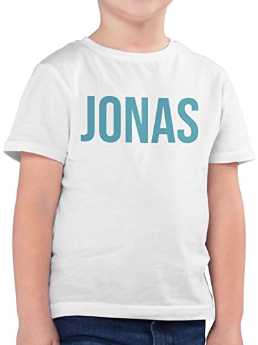 Kinder T-Shirt Jungen - für - Dein Name in Bunt - 140 (9/11 Jahre) - Weiß - personalisiertes Tshirt t Shirt Junge kindershirts Gruppen Party t-Shirts Bedrucken Lassen Jungs Baumwolle Shirts Kind von Geschenk mit Namen personalisiert by Shirtracer