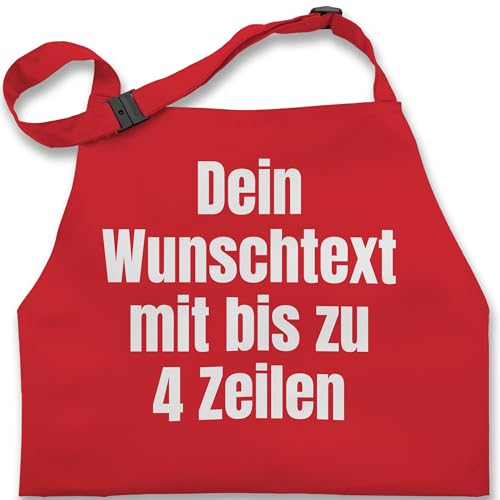Kinderschürze Schürze Kinder Jungen Mädchen - Aufdruck selbst gestalten - Wunschtext I Eigener Text I Custom Text - 7-14 Jahre - Rot - 4.zeilen junge personalisierte datum Kinderschürze Schürze Kinder Jungen Mädchen - Aufdruck selbst gestalten - Wunschtext I Eigener Text I Custom Text - 7-14 Jahre - Rot - 4.zeilen junge personalisierte datum von Geschenk mit Namen personalisiert by Shirtracer