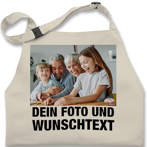 Kinderschürze Schürze Kinder Jungen Mädchen - Mit Foto I Eigenem Bild I Text I Name I Wunschtext - 7-14 Jahre - Natur Weiß - kinderbackschürzen selbst drucken photo kochschürze von Geschenk mit Namen personalisiert by Shirtracer
