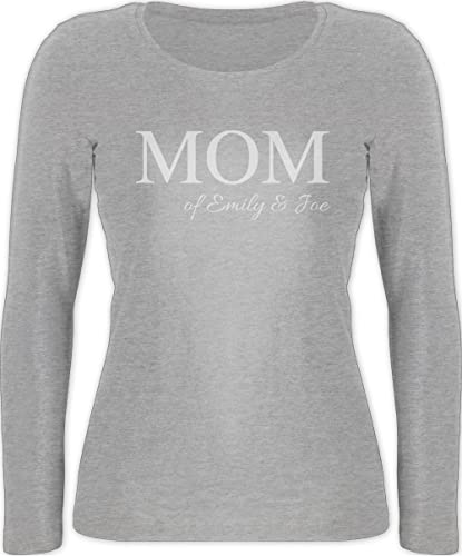 Langarmshirt Damen - Mama - Mom to be Baby - L - Grau meliert - Mother s Day Geschenke für Mamas Mutter Tag Mama+Surprise zum Muttertag wunschtext muttertags Fuer personalisierte Tage von Geschenk mit Namen personalisiert by Shirtracer