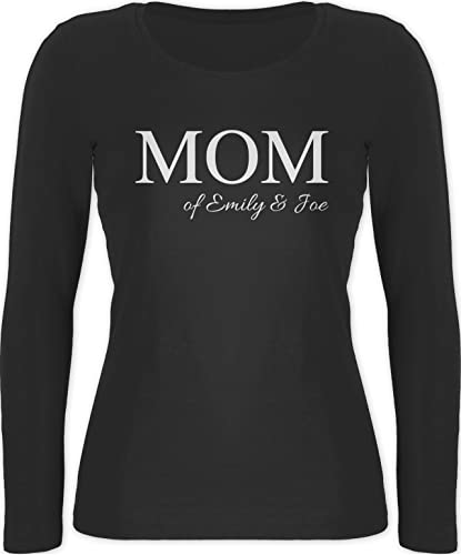 Langarmshirt Damen - Muttertag - Mom to be Baby - M - Schwarz - Geschenke Mama Mutter für personalisierte mütter mamatags zum Mutti muttertagsgeschenk sprüche mutertagsgeschenke Mum ...Mama von Geschenk mit Namen personalisiert by Shirtracer