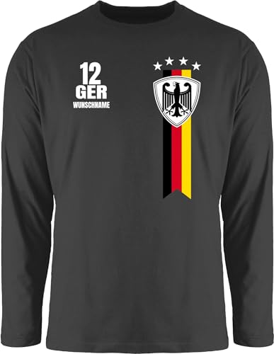 Langarmshirt Herren Langarm Shirt - 2026 Fussball Fanartikel - Germany WM Fan Deutschland - M - Schwarz - Sterne em 2024 Bekleidung fußball Europa Tshirt fußball. German Fussball-wm deutsche Langarmshirt Herren Langarm Shirt - 2026 Fussball Fanartikel - Germany WM Fan Deutschland - M - Schwarz - Sterne em 2024 Bekleidung fußball Europa Tshirt fußball. German Fussball-wm deutsche von Geschenk mit Namen personalisiert by Shirtracer
