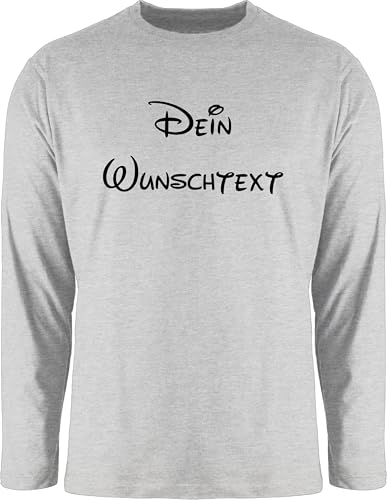 Langarmshirt Herren Langarm Shirt - Aufdruck selbst gestalten - Wunschtext I Geschenk mit eigenem Text personalisiert - XL - Grau meliert - wunschtext,Herren Spruch eigenen personalisierte Name Langarmshirt Herren Langarm Shirt - Aufdruck selbst gestalten - Wunschtext I Geschenk mit eigenem Text personalisiert - XL - Grau meliert - wunschtext,Herren Spruch eigenen personalisierte Name von Geschenk mit Namen personalisiert by Shirtracer