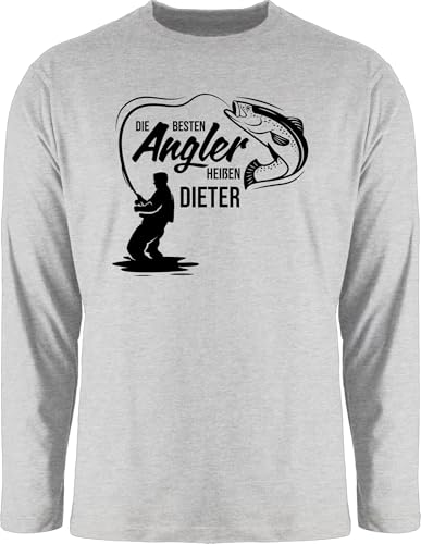 Langarmshirt Herren Langarm Shirt - Die besten Angler heißen Name I Geschenk Angler I Vatertagsgeschenk Angeln I Angelzubehör personalisiert I Angelgeschenkideen I Angel Geschenk für Männer I von Geschenk mit Namen personalisiert by Shirtracer