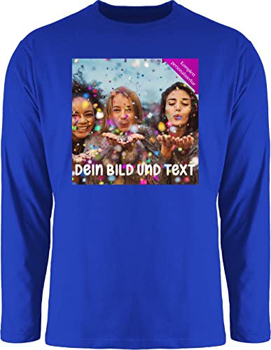 Langarmshirt Herren Langarm Shirt - Foto eigenem - Fotogeschenk I Geschenk Bild personalisiert I Geschenk mit Bild I Custom Photo - L - Royalblau - Text on Longsleeve selbst drucken Druck Tshirt Langarmshirt Herren Langarm Shirt - Foto eigenem - Fotogeschenk I Geschenk Bild personalisiert I Geschenk mit Bild I Custom Photo - L - Royalblau - Text on Longsleeve selbst drucken Druck Tshirt von Geschenk mit Namen personalisiert by Shirtracer