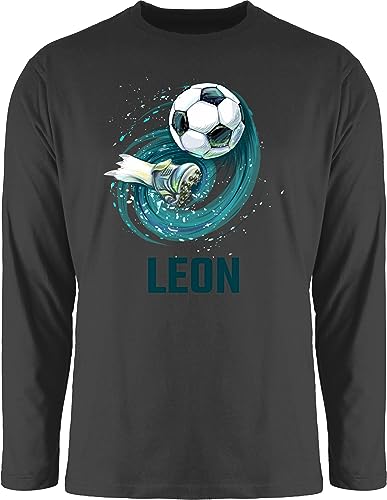 Langarmshirt Herren Langarm Shirt - Fußball Schuss Cool Fußballfan | Fußballgeschenkideen - M - Schwarz - Fussball Geschenke+für+fußballfans Leon Shirts Druck fußballfans fußballmotiv Langarmshirt Herren Langarm Shirt - Fußball Schuss Cool Fußballfan | Fußballgeschenkideen - M - Schwarz - Fussball Geschenke+für+fußballfans Leon Shirts Druck fußballfans fußballmotiv von Geschenk mit Namen personalisiert by Shirtracer