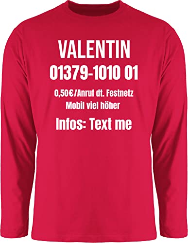 Langarmshirt Herren Langarm Shirt - Karneval Fasching - Dschungelcamp Outfit Dschungel Camp Kostüm I Ich Bin EIN Star Holt Mich Hier Raus Kostüm - XL - Rot - Karnevals Jungle Faschings Name von Geschenk mit Namen personalisiert by Shirtracer