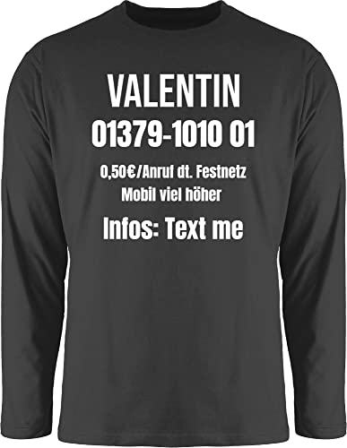 Langarmshirt Herren Langarm Shirt - Karneval Fasching - Dschungelcamp Outfit Dschungel Camp Kostüm I Ich Bin EIN Star Holt Mich Hier Raus Kostüm - XXL - Schwarz - Karnevals Jungle Faschings Name von Geschenk mit Namen personalisiert by Shirtracer