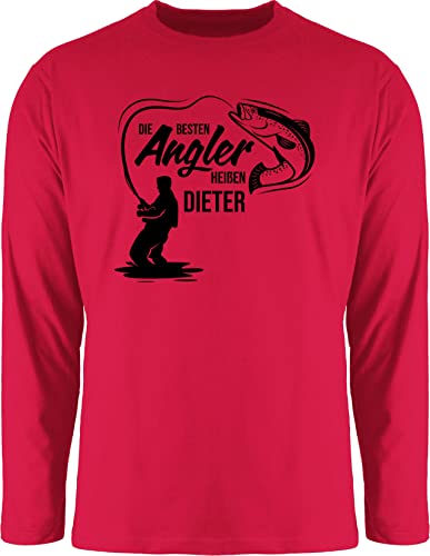 Langarmshirt Herren Langarm Shirt - Besten Angler - Vatertagsgeschenk Angeln Angelzubehör personalisiert mit Namen Angelgeschenkideen Geschenke für Angler Angel Geschenk für Männer Fischer - XXL von Geschenk mit Namen personalisiert by Shirtracer