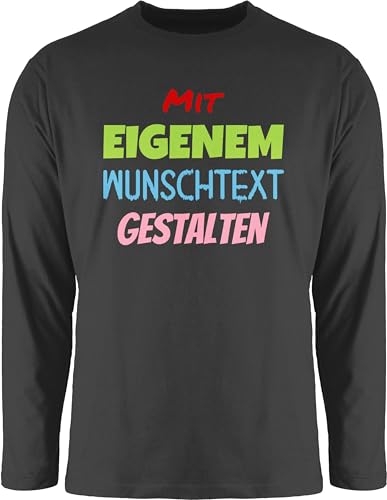 Langarmshirt Herren Langarm Shirt - Aufdruck selbst gestalten - Wunschtext I Mit eigenem Text personalisiert I Custom Text - XXL - Schwarz - Shirts Lange arm Spruch eigenen personalisierte Langarmshirt Herren Langarm Shirt - Aufdruck selbst gestalten - Wunschtext I Mit eigenem Text personalisiert I Custom Text - XXL - Schwarz - Shirts Lange arm Spruch eigenen personalisierte von Geschenk mit Namen personalisiert by Shirtracer