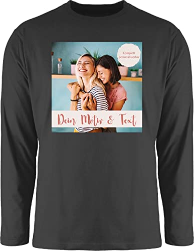 Langarmshirt Herren Langarm Shirt - eigenem - Eigenes Foto I Eigenes Bild - XXL - Schwarz - Bedrucken Lassen Text on Longsleeve selbst drucken Photo Tshirt Plus Druck personalisiertem Langarmshirt Herren Langarm Shirt - eigenem - Eigenes Foto I Eigenes Bild - XXL - Schwarz - Bedrucken Lassen Text on Longsleeve selbst drucken Photo Tshirt Plus Druck personalisiertem von Geschenk mit Namen personalisiert by Shirtracer