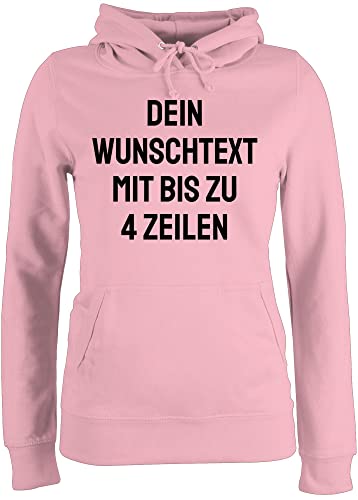 Pullover Damen Hoodie Frauen - Aufdruck selbst gestalten - Wunschtext I Eigener Text I Personalisierter Text I Custom Text - S - Hellrosa - Dein Schriftzug personalisierte Name Pulli eigenem Pullover Damen Hoodie Frauen - Aufdruck selbst gestalten - Wunschtext I Eigener Text I Personalisierter Text I Custom Text - S - Hellrosa - Dein Schriftzug personalisierte Name Pulli eigenem von Geschenk mit Namen personalisiert by Shirtracer