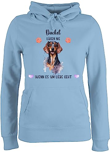 Pullover Damen Hoodie Frauen - Hunde - Dackel - Geschenk Hundebesitzern - XS - Hellblau - hundespruch dackelmotiv Pulli Hunde. Bedrucken Hund Hoody personalisierte Geschenke Hundebesitzer Winter Pullover Damen Hoodie Frauen - Hunde - Dackel - Geschenk Hundebesitzern - XS - Hellblau - hundespruch dackelmotiv Pulli Hunde. Bedrucken Hund Hoody personalisierte Geschenke Hundebesitzer Winter von Geschenk mit Namen personalisiert by Shirtracer