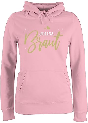 Pullover Damen Hoodie Frauen - JGA Junggesellenabschied - Braut Bride - M - Hellrosa - junggesellinnenabschied name jungesellenabschied jubggesellinnenabschied frau jungesellinnenabschied Pullover Damen Hoodie Frauen - JGA Junggesellenabschied - Braut Bride - M - Hellrosa - junggesellinnenabschied name jungesellenabschied jubggesellinnenabschied frau jungesellinnenabschied von Geschenk mit Namen personalisiert by Shirtracer