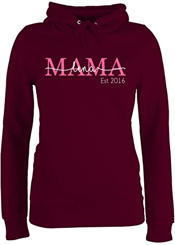 Pullover Damen Hoodie Frauen - Mama Mom Mutti Geschenk zum Muttertag - M - Burgundrot - Mutter Tags Geschenke mutterzagsgeschenke muttertasgsgeschenke est Hoody muttertagsgeschenk muttertaggeschenke von Geschenk mit Namen personalisiert by Shirtracer