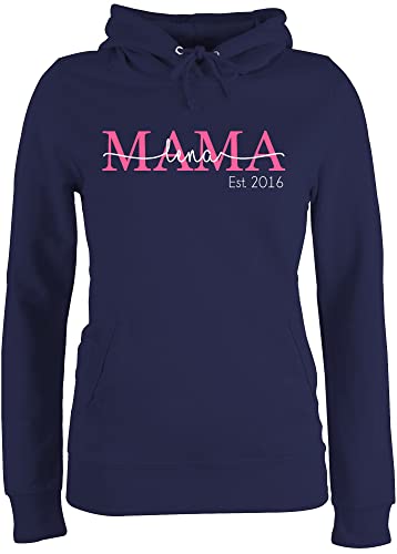Pullover Damen Hoodie Frauen - Mama Mom Mutti Geschenk zum Muttertag - XL - Navy Blau - Mutter Tags Geschenke mutterzagsgeschenke muttertasgsgeschenke est Hoody muttertagsgeschenk muttertaggeschenke von Geschenk mit Namen personalisiert by Shirtracer