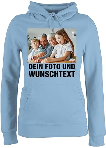 Pullover Damen Hoodie Frauen - Mit Foto I Eigenem Bild I Text I Name I Wunschtext - S - Hellblau - Pulli selber gestalten selbst drucken Photo Hoodies personalisierte muttertagsgeschenke Pullover Damen Hoodie Frauen - Mit Foto I Eigenem Bild I Text I Name I Wunschtext - S - Hellblau - Pulli selber gestalten selbst drucken Photo Hoodies personalisierte muttertagsgeschenke von Geschenk mit Namen personalisiert by Shirtracer