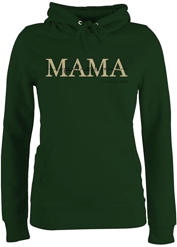 Pullover Damen Hoodie Frauen - Muttertag - Mama Mutti Mom Mum - Geburtstag Weihnachten - S - Dunkelgrün - polover für personalisierter Geschenke Mutter und 2 töchter pullies personalisierte Pulli von Geschenk mit Namen personalisiert by Shirtracer