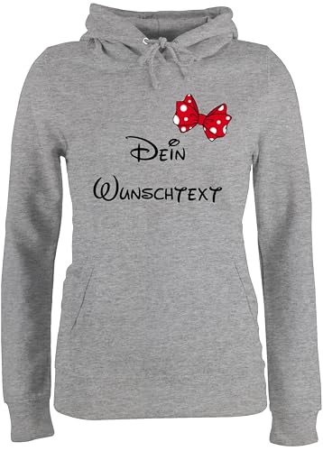 Pullover Damen Hoodie Frauen - Aufdruck selbst gestalten - Spardose Wunschtext Schleife I - M - Grau meliert - selber Schriftzug personalisierte Freundin Pulli Machen personalisierter Schleifen Pullover Damen Hoodie Frauen - Aufdruck selbst gestalten - Spardose Wunschtext Schleife I - M - Grau meliert - selber Schriftzug personalisierte Freundin Pulli Machen personalisierter Schleifen von Geschenk mit Namen personalisiert by Shirtracer
