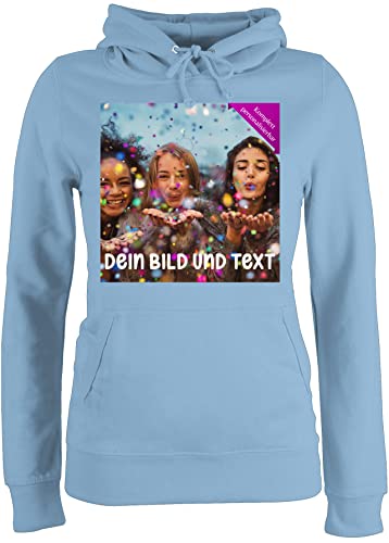Pullover Damen Hoodie Frauen - Foto eigenem - Fotogeschenk I Geschenk Bild personalisiert I Geschenk mit Bild I Custom Photo - XS - Hellblau - Pulli selber gestalten selbst drucken Druck Hoody Pullover Damen Hoodie Frauen - Foto eigenem - Fotogeschenk I Geschenk Bild personalisiert I Geschenk mit Bild I Custom Photo - XS - Hellblau - Pulli selber gestalten selbst drucken Druck Hoody von Geschenk mit Namen personalisiert by Shirtracer