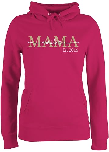 Pullover Damen Hoodie Frauen - Mutti Mama Mom Geschenk zum Muttertag - S - Fuchsia - mütter Geschenke Hoody Pulli schöne muttertagsgeschenke flauschpullover Outfit muttertaggeschenke pullis für von Geschenk mit Namen personalisiert by Shirtracer