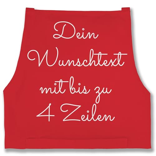 Schürze - Aufdruck selbst gestalten - Wunschtext I Geschenk personalisiert - 85x69 - Rot - kochschürze herren bedrucken kochschuerze maenner personalisierte beschriften backschürze Schürze - Aufdruck selbst gestalten - Wunschtext I Geschenk personalisiert - 85x69 - Rot - kochschürze herren bedrucken kochschuerze maenner personalisierte beschriften backschürze von Geschenk mit Namen personalisiert by Shirtracer