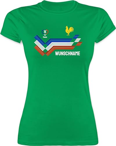 Shirt Damen - 2026 Fussball WM Fanartikel - Personalisierbares Frankreich Motiv Trikot | Individuelles France Design mit Wappen und Landesfarben | Mit eigenem Namen - L - Grün - em Trikots fußball Shirt Damen - 2026 Fussball WM Fanartikel - Personalisierbares Frankreich Motiv Trikot | Individuelles France Design mit Wappen und Landesfarben | Mit eigenem Namen - L - Grün - em Trikots fußball von Geschenk mit Namen personalisiert by Shirtracer