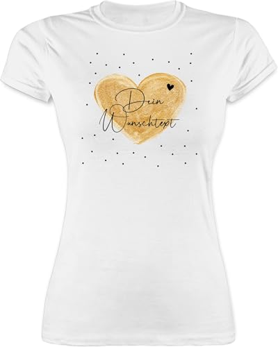 Shirt Damen - Aufdruck selbst gestalten - Dein Wunschtext I Geschenk personalisiert Weihnachten I Vatertag I Muttertag I Geburtstag - XL - Weiß - Tshirt Bedrucken Lassen personalisierte Herz Shirt Damen - Aufdruck selbst gestalten - Dein Wunschtext I Geschenk personalisiert Weihnachten I Vatertag I Muttertag I Geburtstag - XL - Weiß - Tshirt Bedrucken Lassen personalisierte Herz von Geschenk mit Namen personalisiert by Shirtracer
