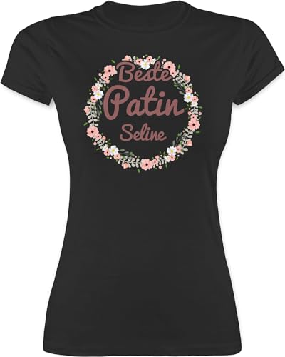 Shirt Damen - Beste Patin - Patentante Taufpatin - M - Schwarz - Geschenke für Geschenk+für+taufpatin von Geschenk mit Namen personalisiert by Shirtracer