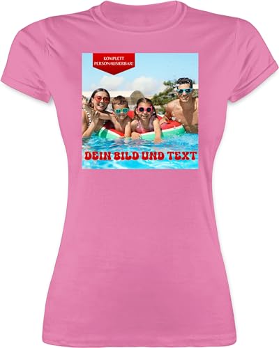 Shirt Damen - Geschenk mit eigenem Foto und Text personalisiert I Eigenes Bild I Custom Photo Text - XXL - Rosa - muttertagsgeschenk Tshirt selbst drucken Pictures t-Shirts t-Shirt selber gestalten Shirt Damen - Geschenk mit eigenem Foto und Text personalisiert I Eigenes Bild I Custom Photo Text - XXL - Rosa - muttertagsgeschenk Tshirt selbst drucken Pictures t-Shirts t-Shirt selber gestalten von Geschenk mit Namen personalisiert by Shirtracer