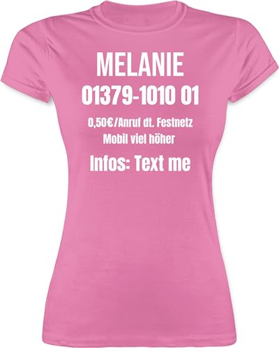 Shirt Damen - Karneval Fasching - Dschungel Camp Outfit Dschungelcamp Kostüm I Ich Bin EIN Star Holt Mich Hier Raus Kostüm - XXL - Rosa - faschingst-Shirt Karnevals Jungle Funshirts für Frauen von Geschenk mit Namen personalisiert by Shirtracer