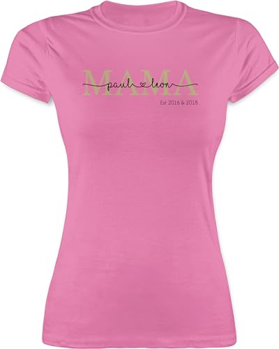 Shirt Damen - Muttertag - Mama Mutti Mom Mum - Geburtstag Weihnachten - S - Rosa - Tshirt t-Shirt für mütter muttertags frische Mamas Shirts personalisierte muttertagsgeschenk Mutter Tochter von Geschenk mit Namen personalisiert by Shirtracer