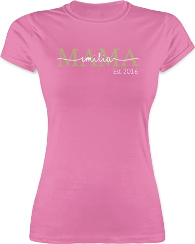 Shirt Damen - Mutti Mama Mom Geschenk zum Muttertag - M - Rosa - Tshirt Geschenke für mütter Mutter est t-Shirt personalisiertes muttertagsgeschenk mutterzagsgeschenke Name Shirts von Geschenk mit Namen personalisiert by Shirtracer