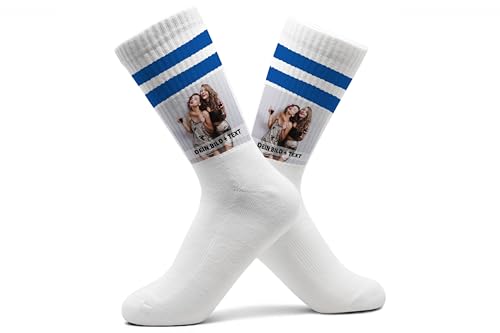 Socken mit eigenem Bild und Text Frauen Tennissocken mit Foto selbst gestalten Tennissocken Beste Freundinnen Geschenk BFF I - 37-41 - Blau - custom face socks fotosocken bilder photo strümpfe Socken mit eigenem Bild und Text Frauen Tennissocken mit Foto selbst gestalten Tennissocken Beste Freundinnen Geschenk BFF I - 37-41 - Blau - custom face socks fotosocken bilder photo strümpfe von Geschenk mit Namen personalisiert by Shirtracer