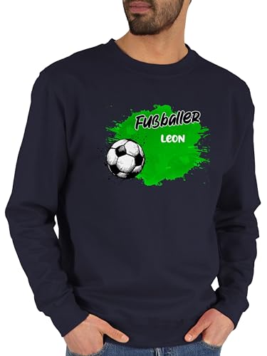 Sweater Pullover Sweatshirt Herren Damen - Fußball - Personalisierbares Fußballer Motiv | Geschenk für Fußballfans mit Namen - M - Dunkelblau - Fussball fußballfan Fussballer Geschenke Sweater Pullover Sweatshirt Herren Damen - Fußball - Personalisierbares Fußballer Motiv | Geschenk für Fußballfans mit Namen - M - Dunkelblau - Fussball fußballfan Fussballer Geschenke von Geschenk mit Namen personalisiert by Shirtracer