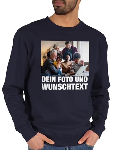 Sweater Pullover Sweatshirt Herren Damen - Geschenk mit Bild I eigenem Foto I Name I eigener Text I Wunschtext - XXL - Dunkelblau - Pulli selber Bedrucken vorne pullis für Freunde selbst drucken Sweater Pullover Sweatshirt Herren Damen - Geschenk mit Bild I eigenem Foto I Name I eigener Text I Wunschtext - XXL - Dunkelblau - Pulli selber Bedrucken vorne pullis für Freunde selbst drucken von Geschenk mit Namen personalisiert by Shirtracer