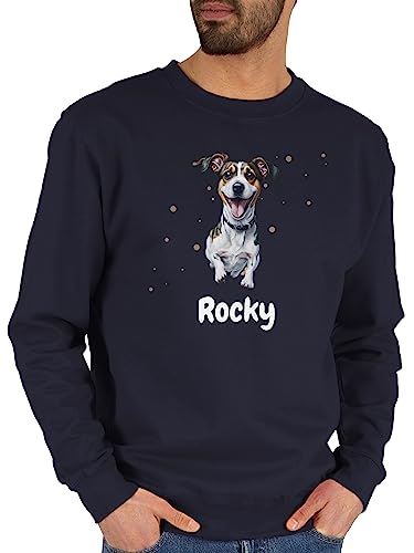 Sweater Pullover Sweatshirt Herren Damen - Hunde - Jack Russel Terrier - Hundebesitzern Geschenk - XL - Dunkelblau - Frau Hund hundemotiv eigenem Name Hundebesitzer personalisierte Hunden Geschenke von Geschenk mit Namen personalisiert by Shirtracer