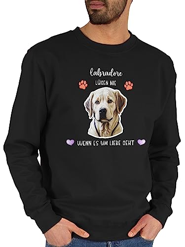 Sweater Pullover Sweatshirt Herren Damen - Hunde - Labrador - Geschenk Hundebesitzern - L - Schwarz - Damen+Pullover+mit+hundemotiv Hund hundemotiv hundemotive Hunde. Hunden hundemotiven von Geschenk mit Namen personalisiert by Shirtracer