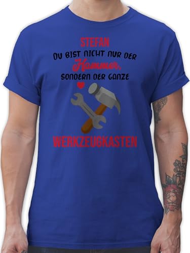 T-Shirt Herren - Freund - Opa personalisiertes Geschenk Weihnachten Papa Helfer Geschenke Handwerker mit Namen - L - Royalblau - Kumpel Tshirt Friend Shirt Freunde freundschaftsgeschenk Friends von Geschenk mit Namen personalisiert by Shirtracer