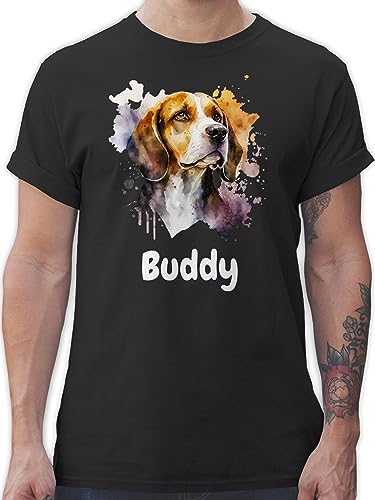 T-Shirt Herren - Hunde - Beagle - Hundebesitzern Geschenk - XL - Schwarz - Hund Shirt hundemotiv Name Hunden Hundebesitzer personalisierte und hundemotiven Tshirt hundemotive hundespruch Hunde. von Geschenk mit Namen personalisiert by Shirtracer