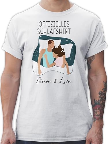 T-Shirt Herren - Offizielles Schlafshirt Paare personalisiert I Schlaf Shirt Paar Geschenke Pärchen Geschenke Paare Geschenkideen Paar Weihnachten - XXL - Weiß T-Shirt Herren - Offizielles Schlafshirt Paare personalisiert I Schlaf Shirt Paar Geschenke Pärchen Geschenke Paare Geschenkideen Paar Weihnachten - XXL - Weiß von Geschenk mit Namen personalisiert by Shirtracer